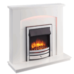 Orca Silver Fireplace with RGB Mood Lighting DIY Kit