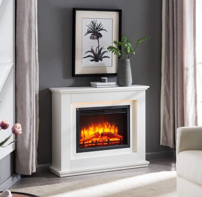 Vania Fireplace Mantle with RGB Mood Lighting DIY Kit - Image 3