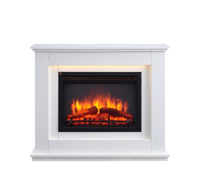Vania Fireplace Mantle with RGB Mood Lighting DIY Kit