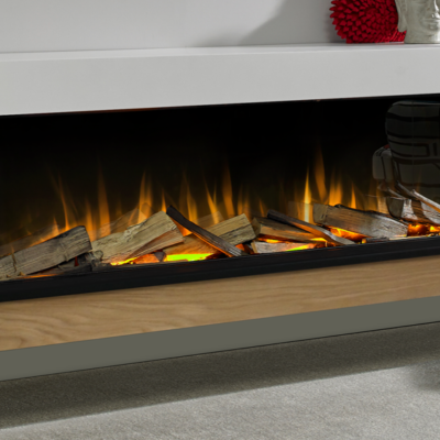 Slat Wood Welford 135cm Fireplace Suite - Image 2