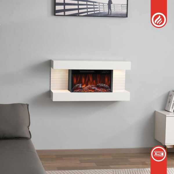 Wall Mounted Fusion Fireplace Liza