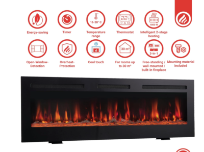 Fusion Marlin 55 Electric Fireplace - Image 3
