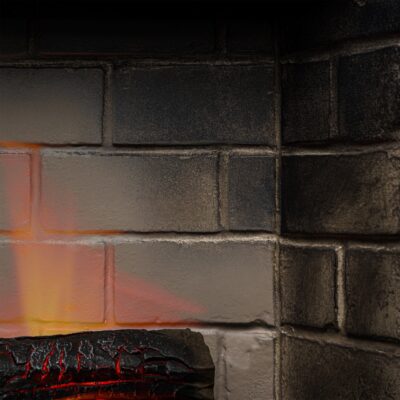Rolf Grey White Brick Natural Wood Top Powerflame 2 - Image 13