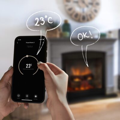 Larsen Deep Black Mantlepiece New Gen PowerFlame 2 - Image 7