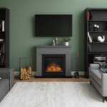 Tagu Larsen Solid Grey Mantlepiece PowerFlame