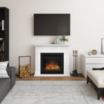 Larsen Pure White Mantlepiece Powerflame