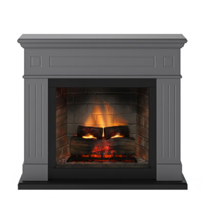 Larsen Solid Grey Mantlepiece New Gen PowerFlame 2 - Image 2