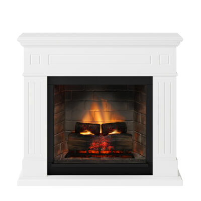 Larsen Pure White Mantlepiece New Gen PowerFlame 2 - Image 2