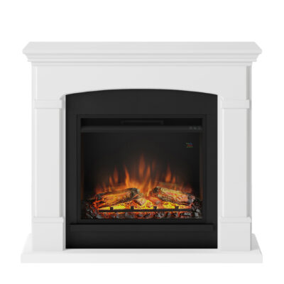 Helmi Pure White Mantlepiece PowerFlame - Image 4