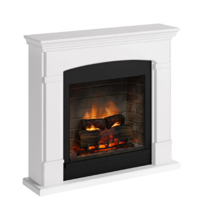Helmi Pure White Mantlepiece New Gen PowerFlame 2 - Image 6