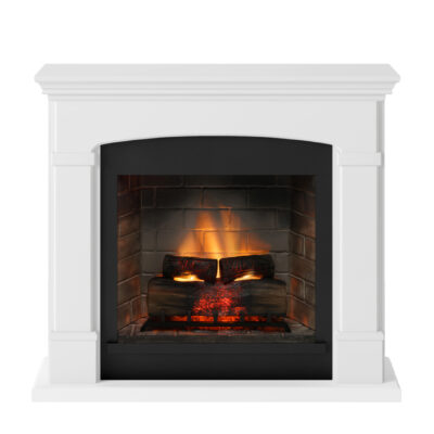 Helmi Pure White Mantlepiece New Gen PowerFlame 2 - Image 5