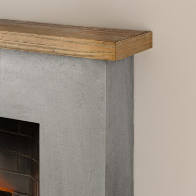 Rolf Grey Concrete Natural Wood Top Powerflame 2 - Image 7