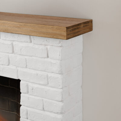 Rolf Grey White Brick Natural Wood Top Powerflame 2 - Image 8