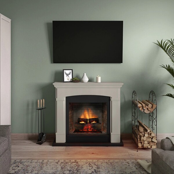 Tagu Helmi Light Beige Mantlepiece New Gen PowerFlame 2