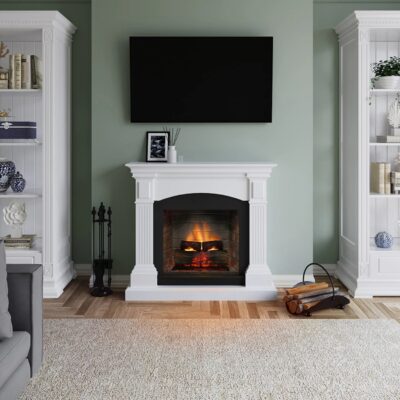 Magna Pure White Mantlepiece Powerflame 2