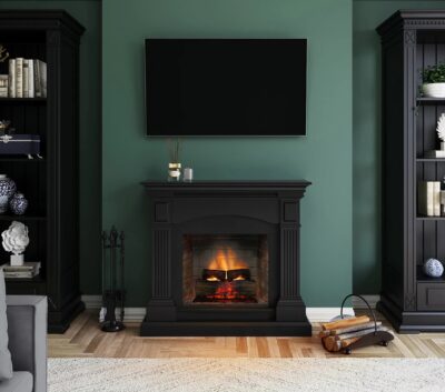 Magna Deep Black Mantlepiece Powerflame 2 - Image 2