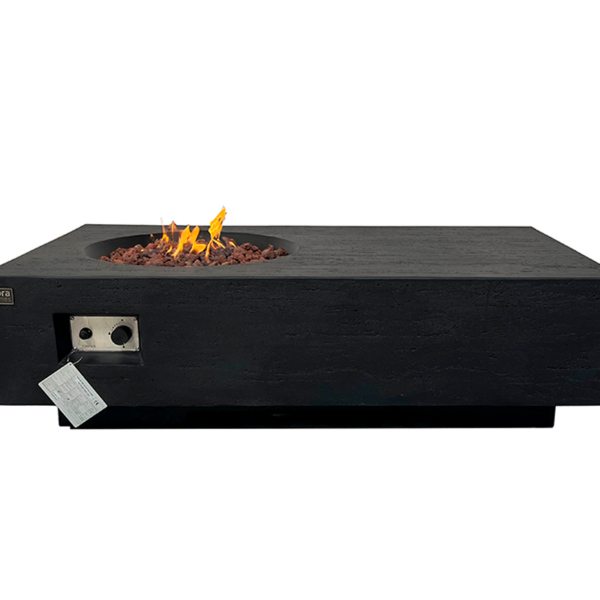 Yasur Gas Fire Table – Black