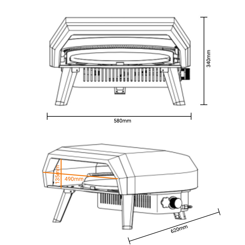 Girapizza Rotating Pizza Oven - Image 8