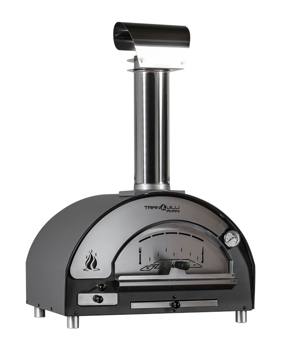 Tranquilli Forni Direct Fire Oven ARDE MEDIUM Anthracite Grey - Image 16