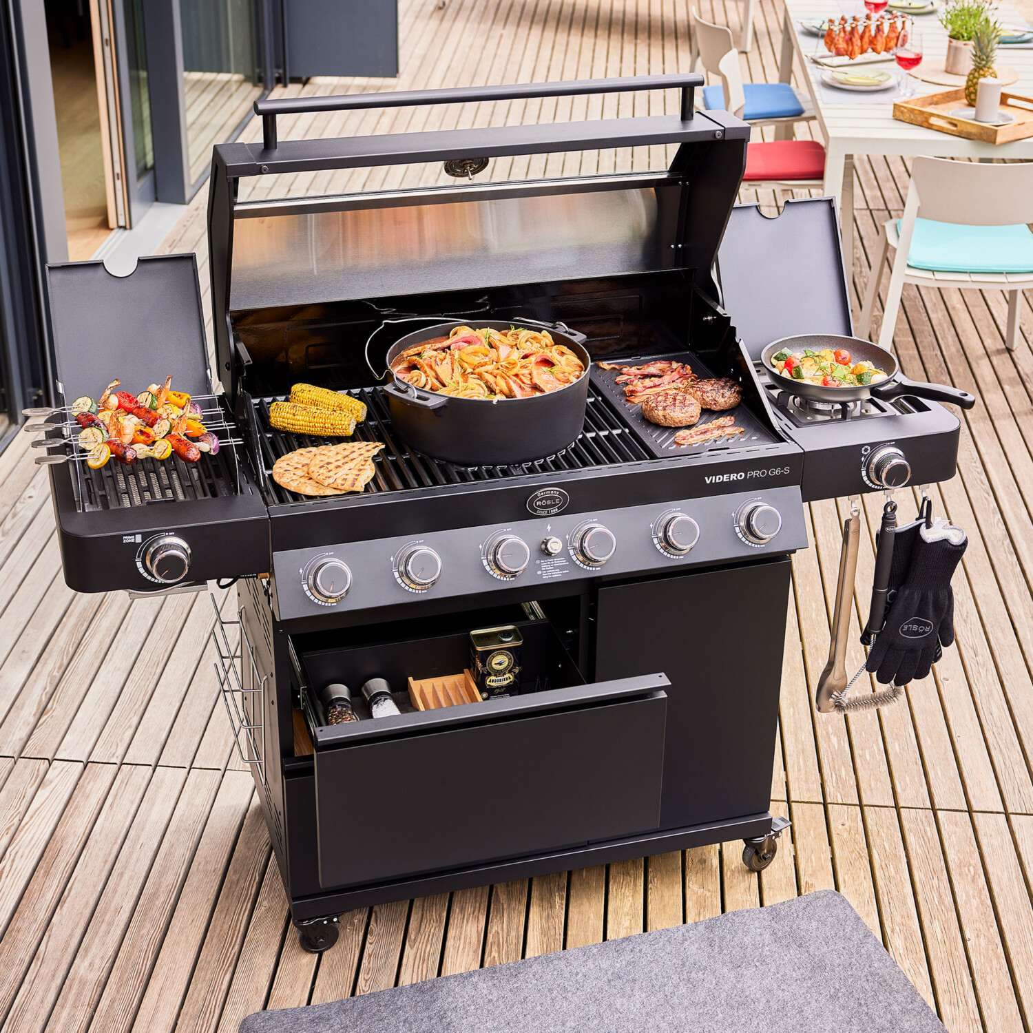BBQ-Station VIDERO PRO G6-S Vario+ 30mbar Black - Image 5